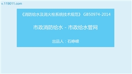 市政消防給水——市政給水管網(wǎng)