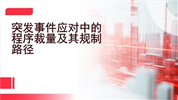突發(fā)事件應(yīng)對(duì)中的程序裁量及其規(guī)制路徑